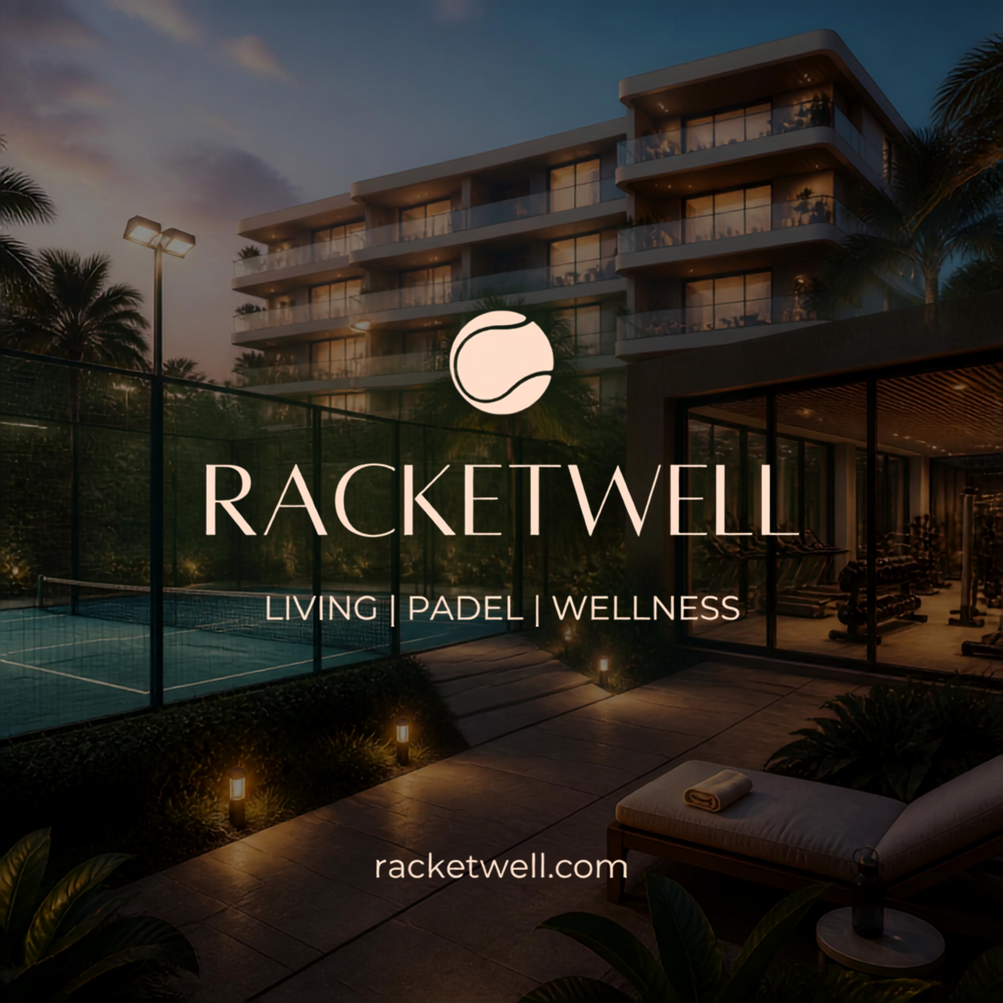 Racketwell property creative concept